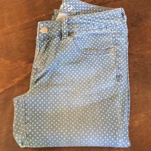 Polka dot jeans - 678 from The Limited